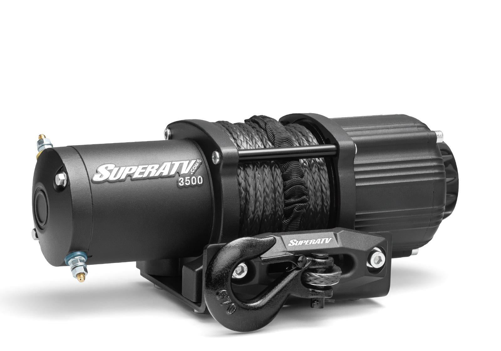 3500 Lb. Black Ops UTV/ATV Synthetic Rope Winch