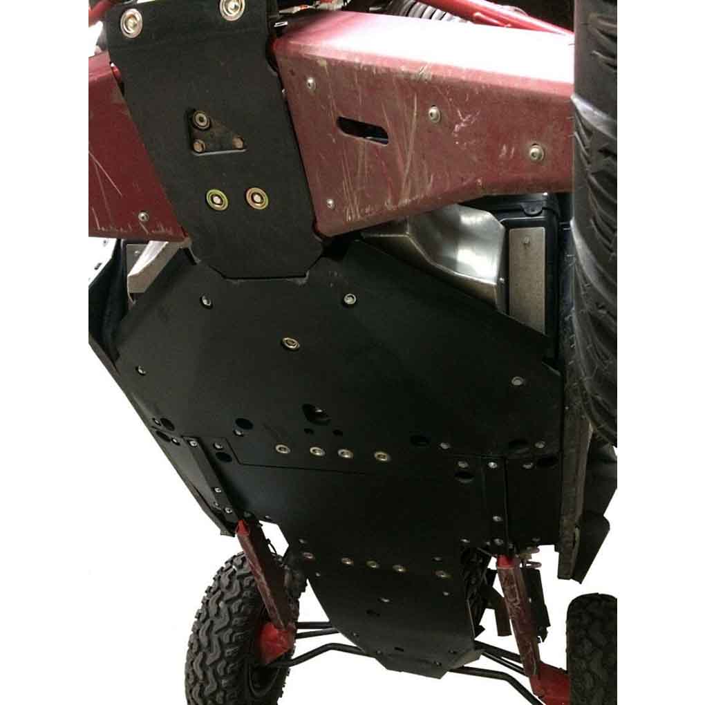 Polaris RZR XP Turbo Dynamix Ricochet 10-Piece Complete Aluminum or UHMW Skid Plate Set