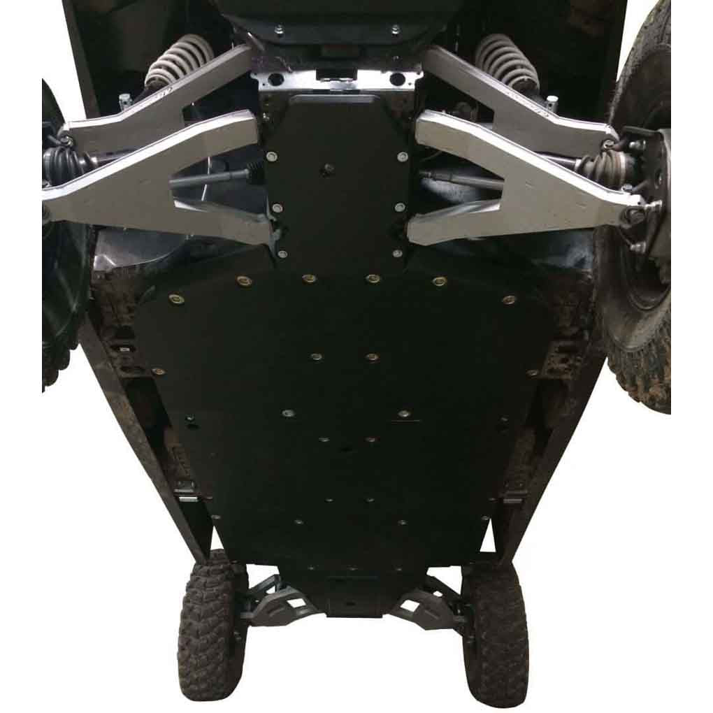Polaris Ranger Crew 1000 High Lifter Ricochet 10-Piece Complete Aluminum or UHMW Skid Plate Set