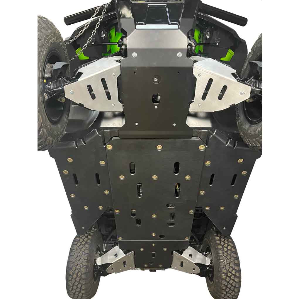 Honda Pioneer 1000/ 1000-5 Ricochet 9-Piece Complete Skid Plate Set in Aluminum or with UHMW