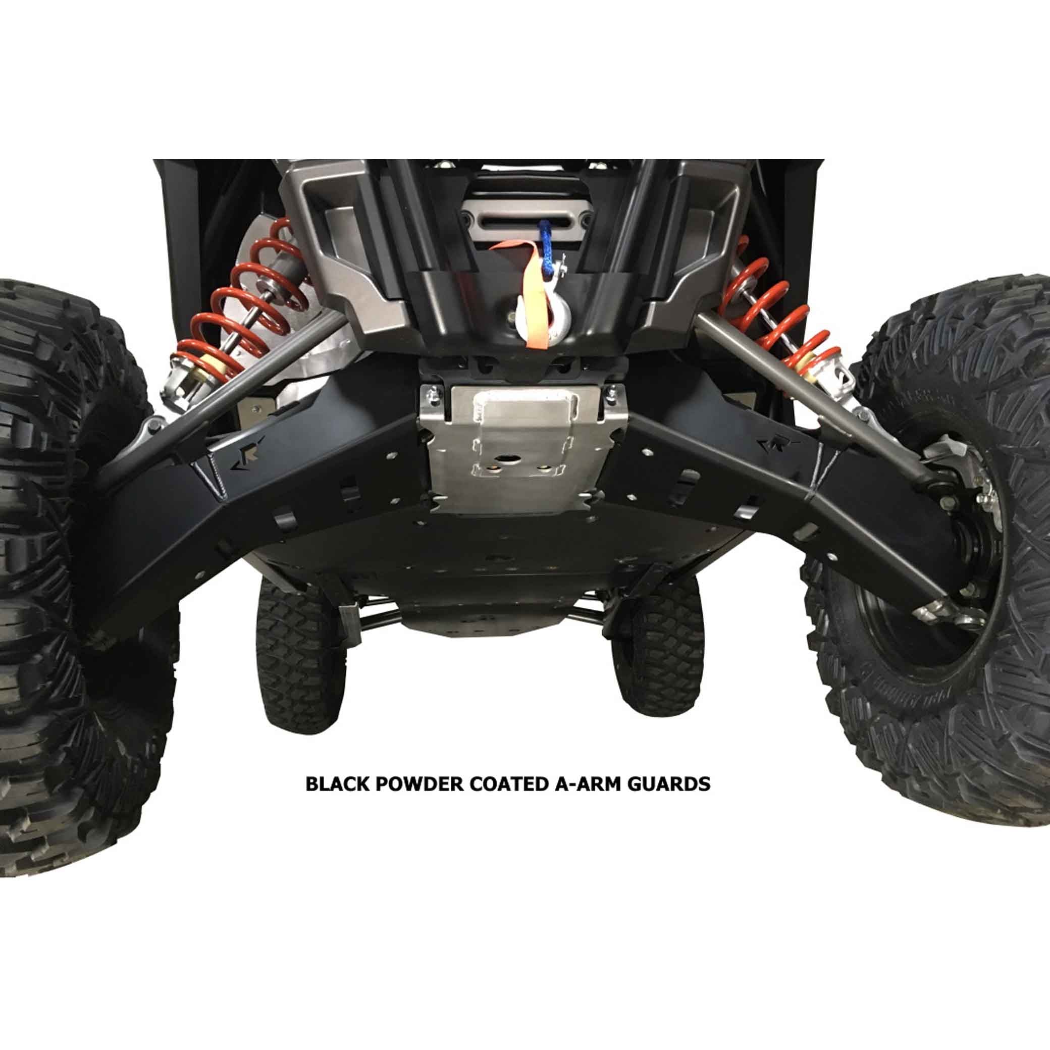 Polaris RZR XP 1000 High Lifter Ricochet 10-Piece Complete Aluminum or UHMW Skid Plate Set