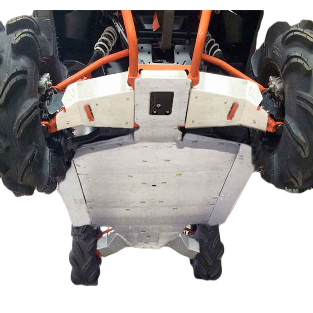 Polaris Ranger XP 1000 High Lifter Edition Ricochet 10-Piece Complete Aluminum or UHMW Skid Plate Set
