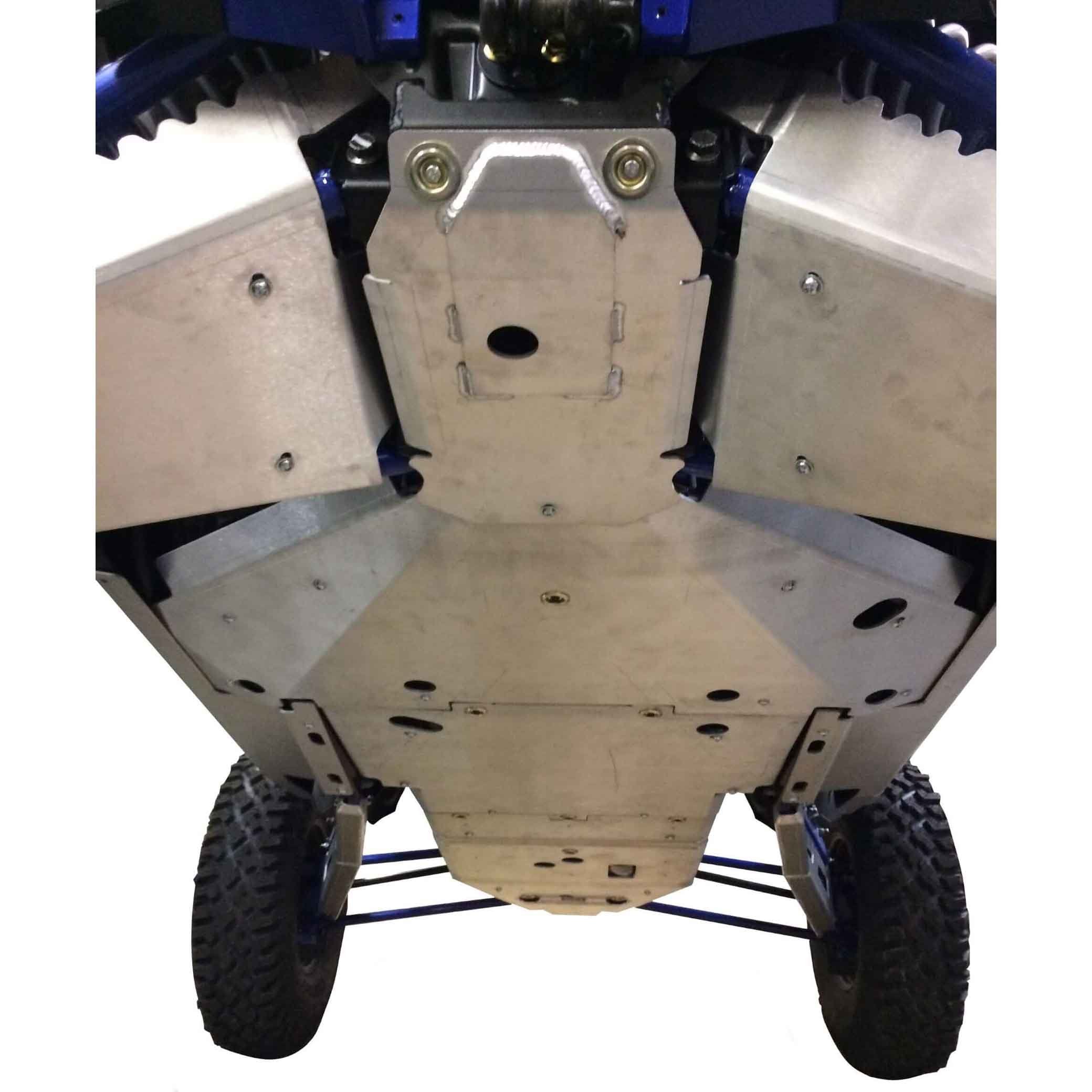 Polaris RZR XP Turbo S Ricochet 10-Piece Complete Aluminum or UHMW Skid Plate Set