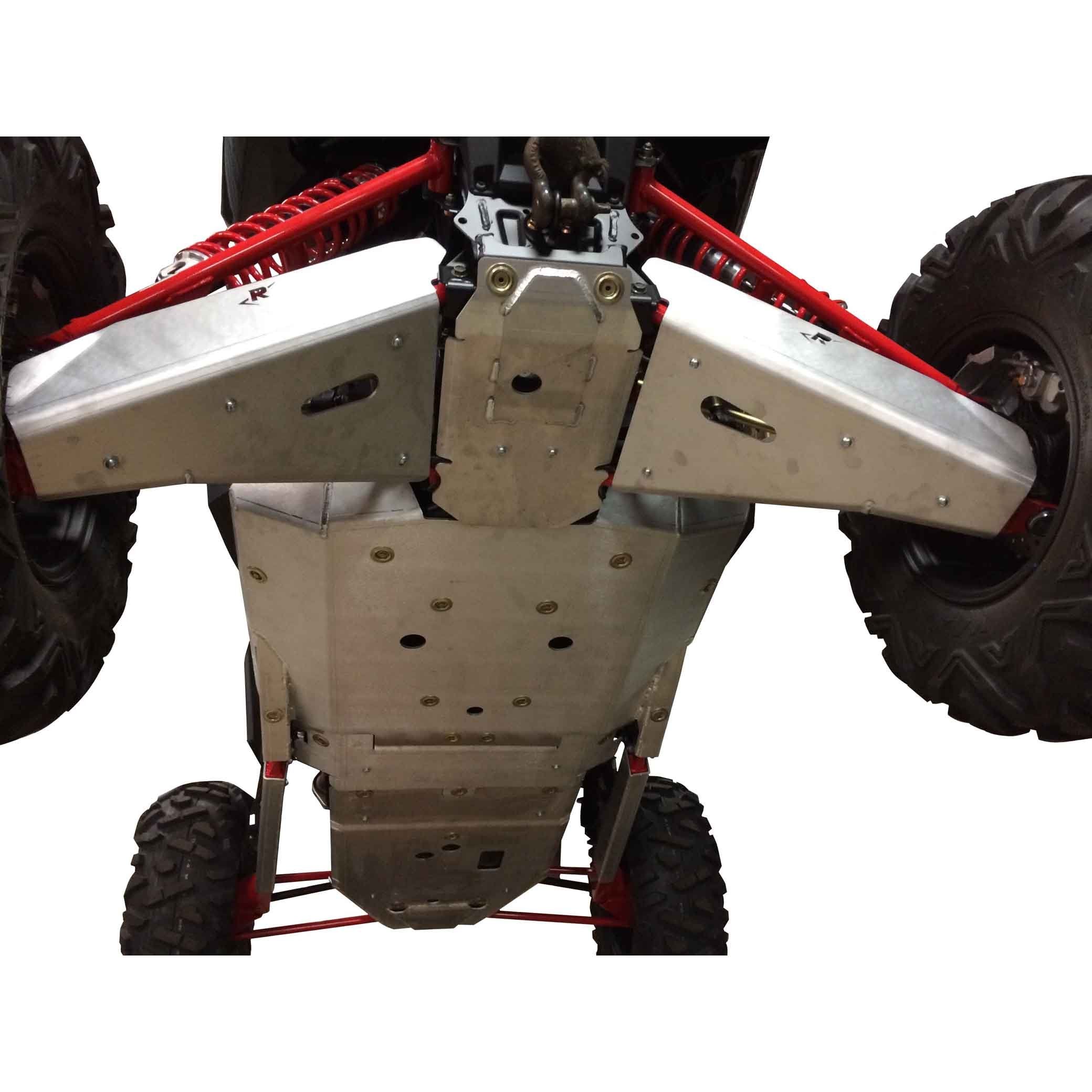 Polaris RZR RS1 Ricochet 8-Piece Complete Aluminum or UHMW Skid Plate Set