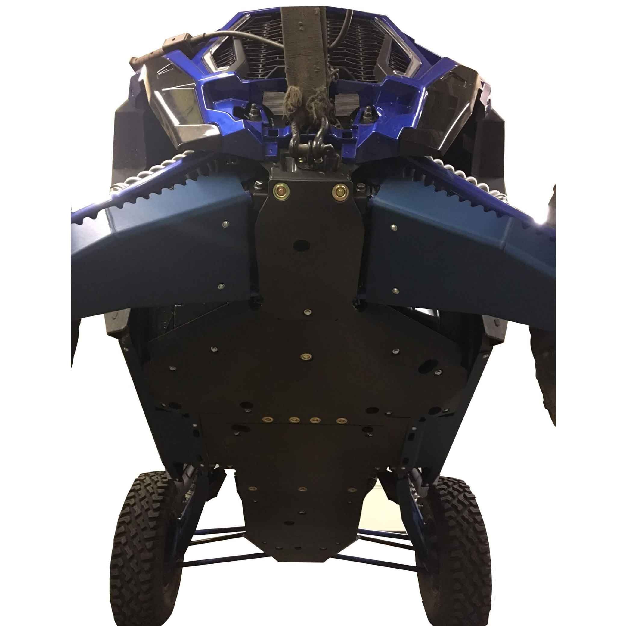 Polaris RZR XP Turbo S Ricochet 10-Piece Complete Aluminum or UHMW Skid Plate Set