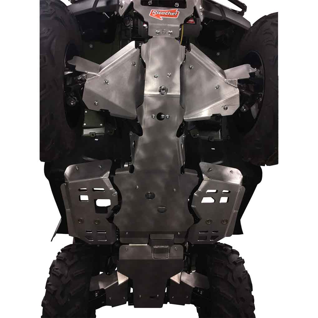 2015-2025 Honda FourTrax TRX520 Rubicon Ricochet 9-Piece Complete Aluminum Skid Plate Set