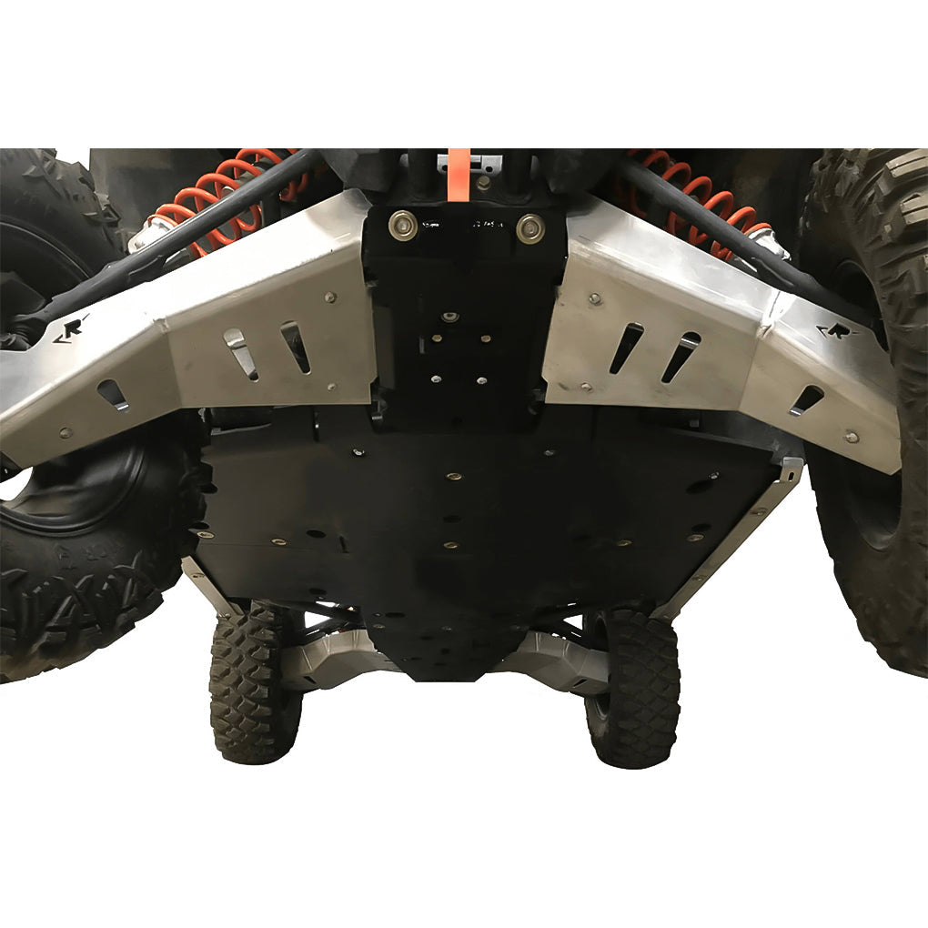 Polaris General XP 1000 Ricochet 10-Piece Complete Skid Plate Set in Aluminum or UHMW