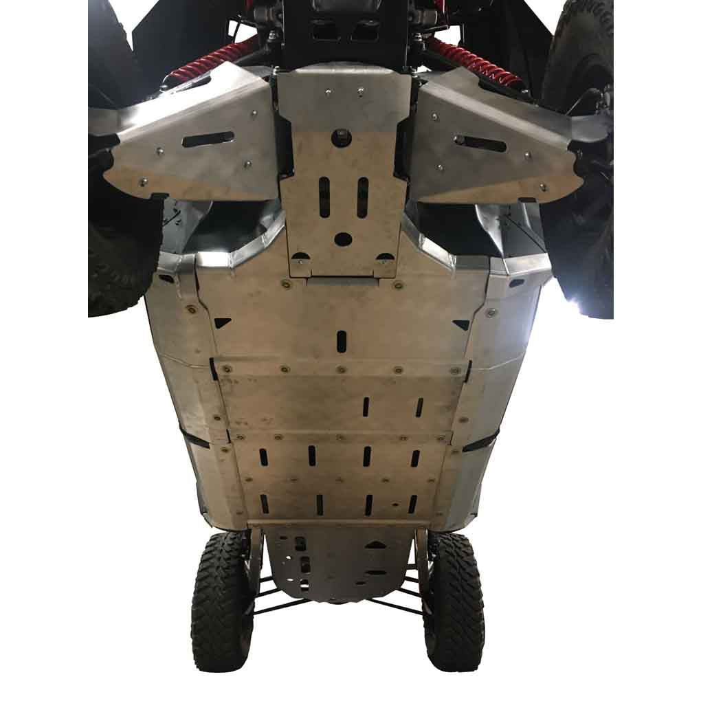 Honda Talon X-4 Ricochet 12-Piece Complete Skid Plate Set in Aluminum or 1/2" UHMW
