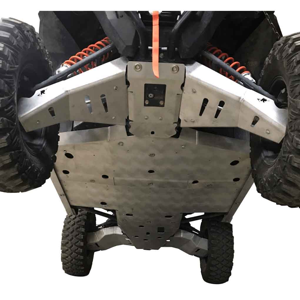 Polaris General XP 1000 Ricochet 10-Piece Complete Skid Plate Set in Aluminum or UHMW