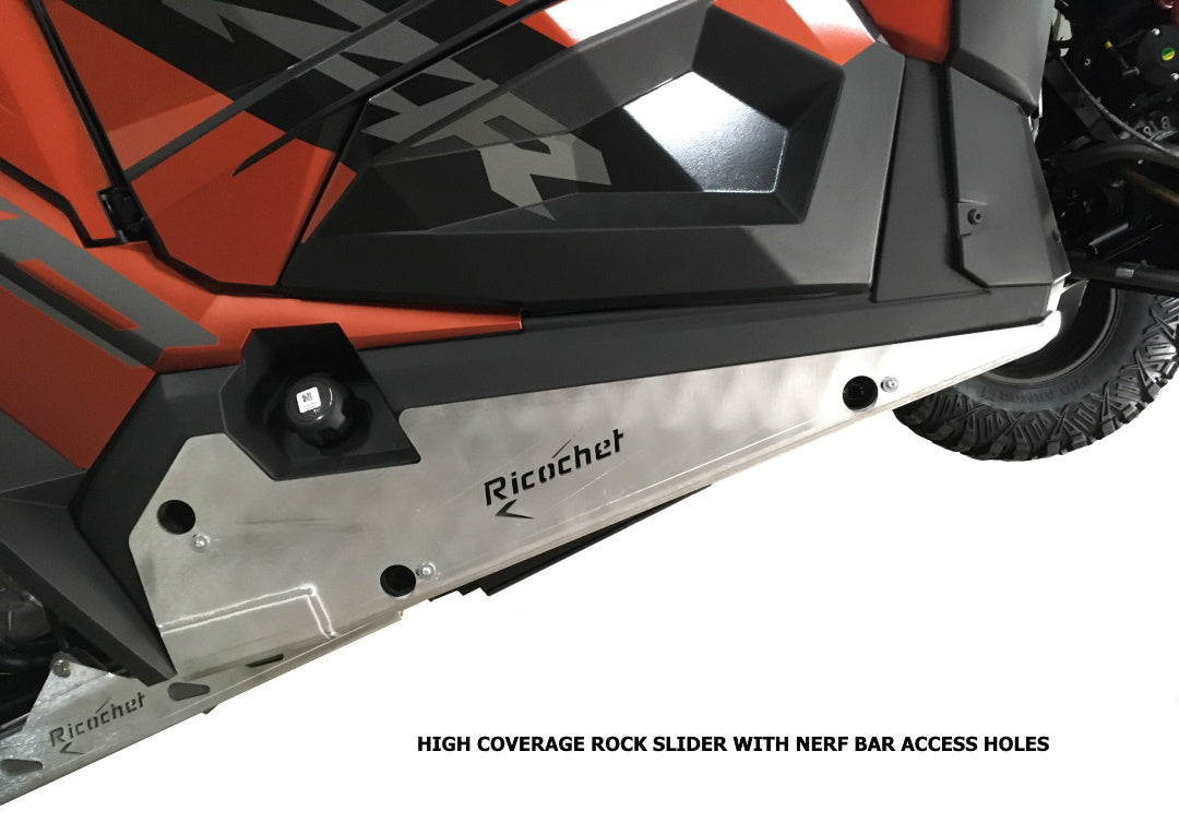 Polaris RZR XP 1000 Trails and Rocks Ricochet 10-Piece Complete Aluminum or UHMW Skid Plate Set
