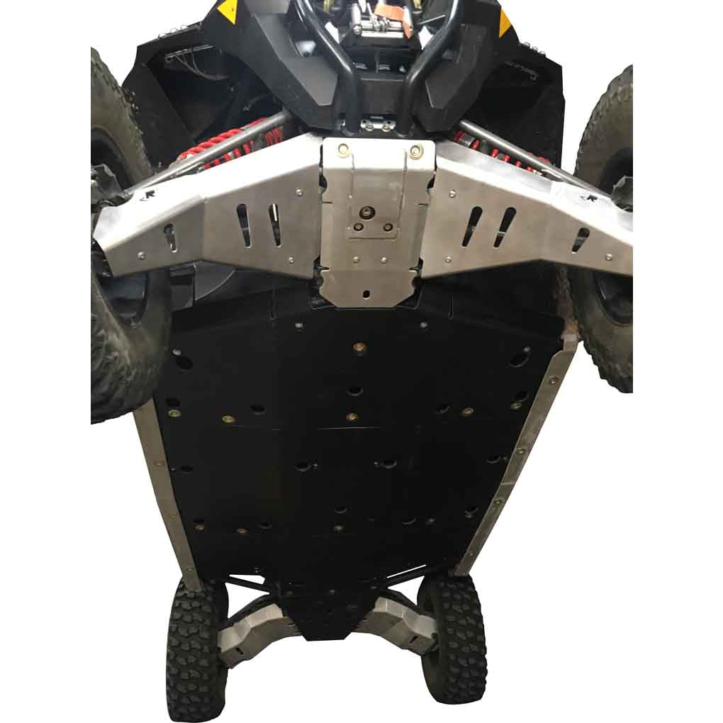 Polaris General XP 4 1000 Ricochet 10-Piece Complete Skid Plate Set in Aluminum or UHMW
