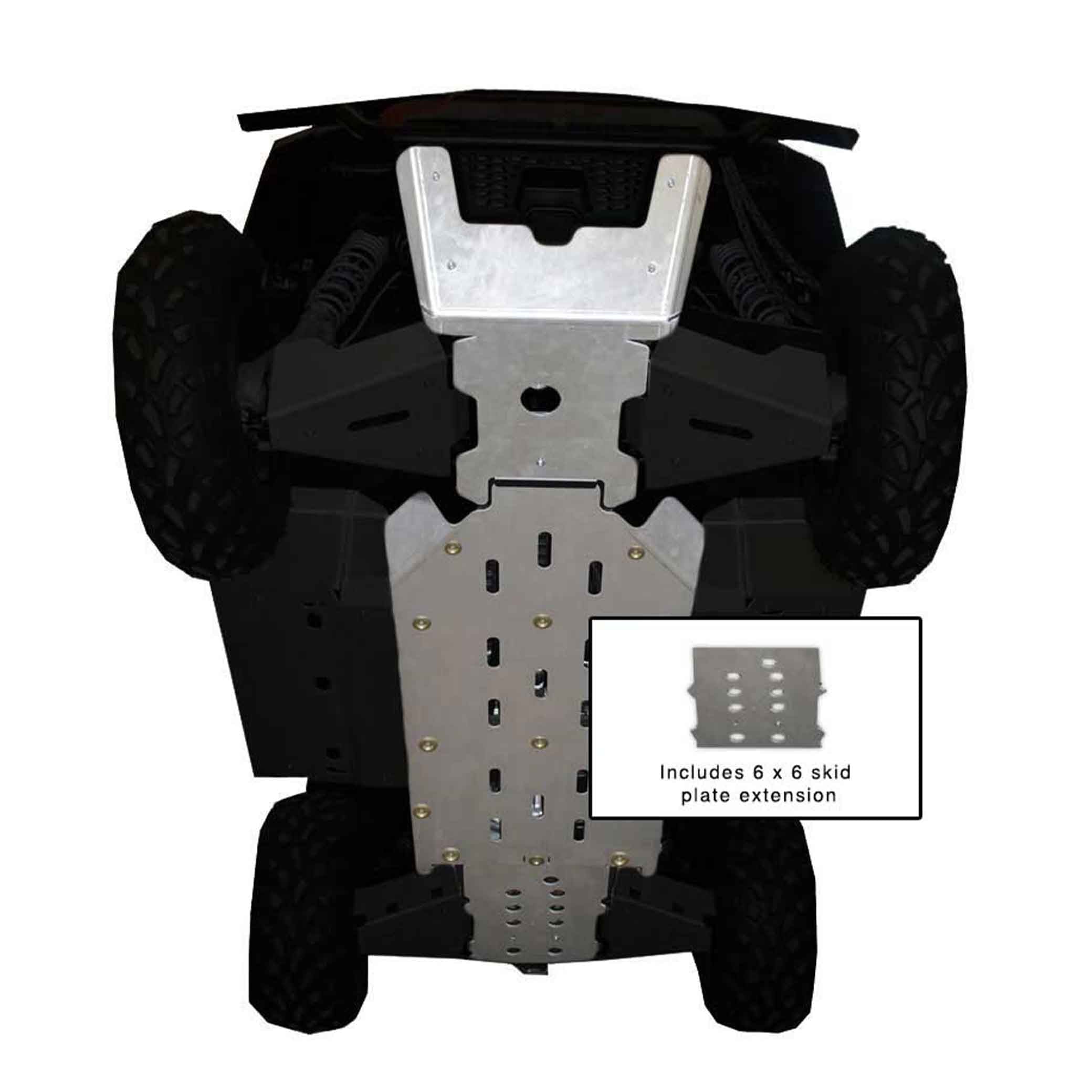 Polaris Ranger 800 6x6 Ricochet 4-Piece Full Frame Skid Plate Set