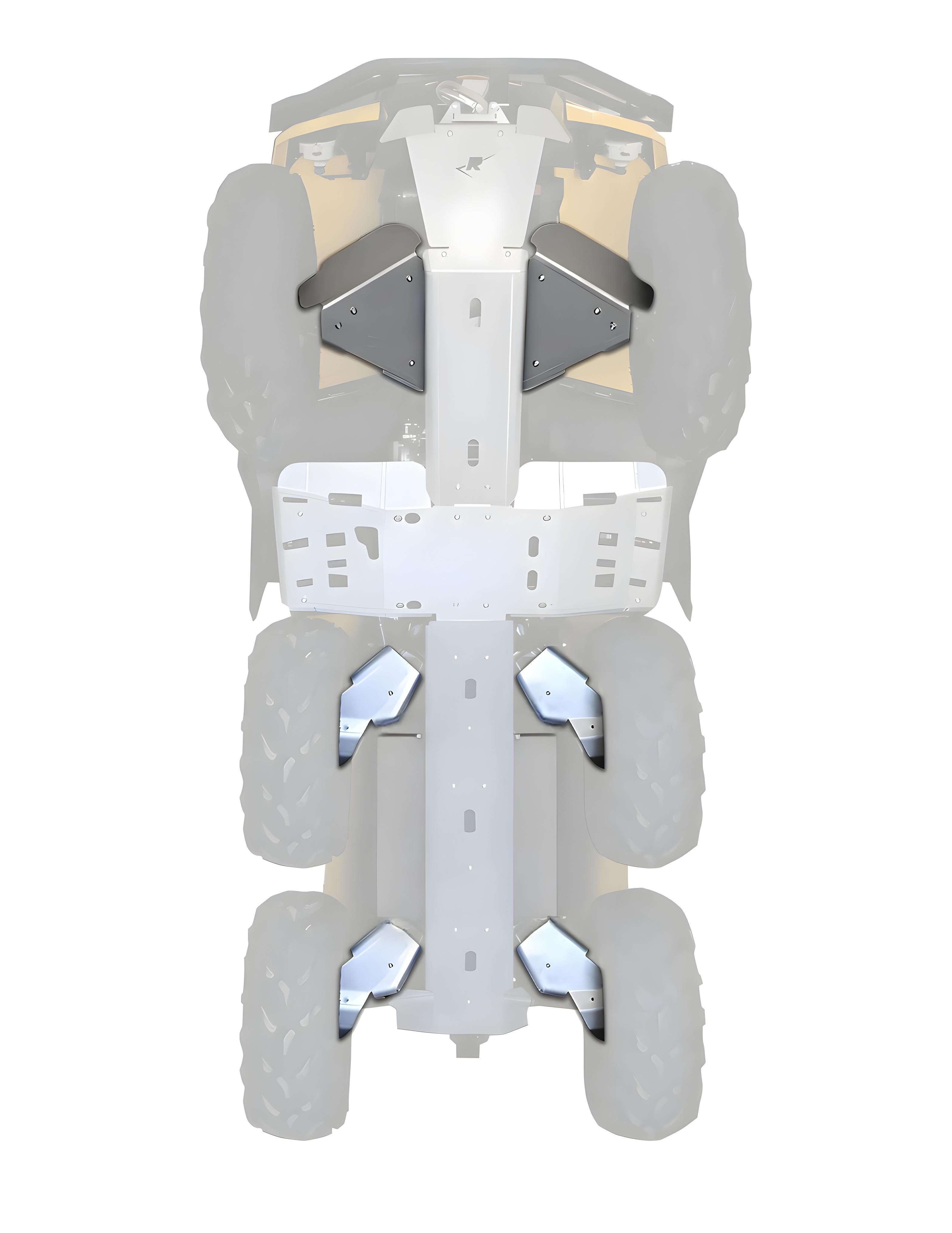 Can-Am Outlander 6x6/DPS Ricochet 6-Piece Front & Rear A-Arm & CV boot Guard Set
