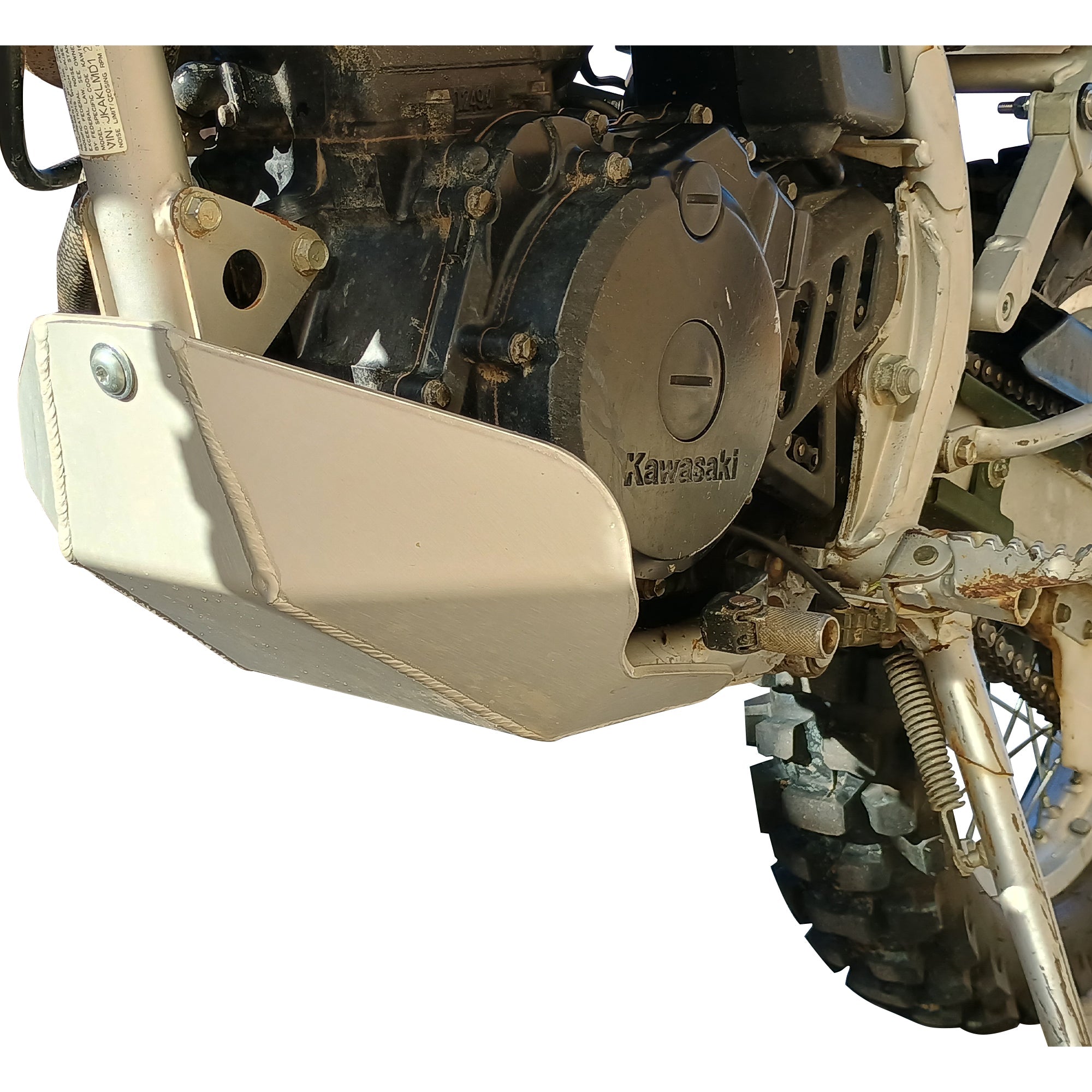 Kawasaki KLR250 Ricochet Aluminum Skid Plate