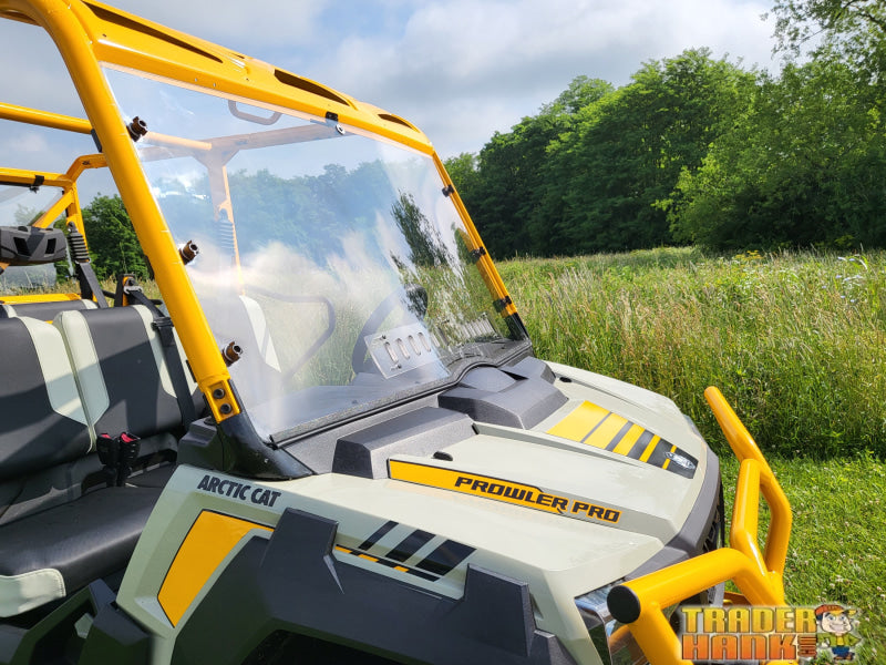 Arctic Cat Prowler PRO Crew - 1 Pc Windshield w/Vent Clamp and Hard Coat Options | UTV Accessories - Free shipping