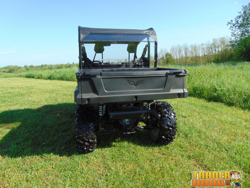 Arctic Cat Stampede - 1 Pc Lexan Back Panel w/Clamp and Vent Options | UTV Accessories - Free shipping