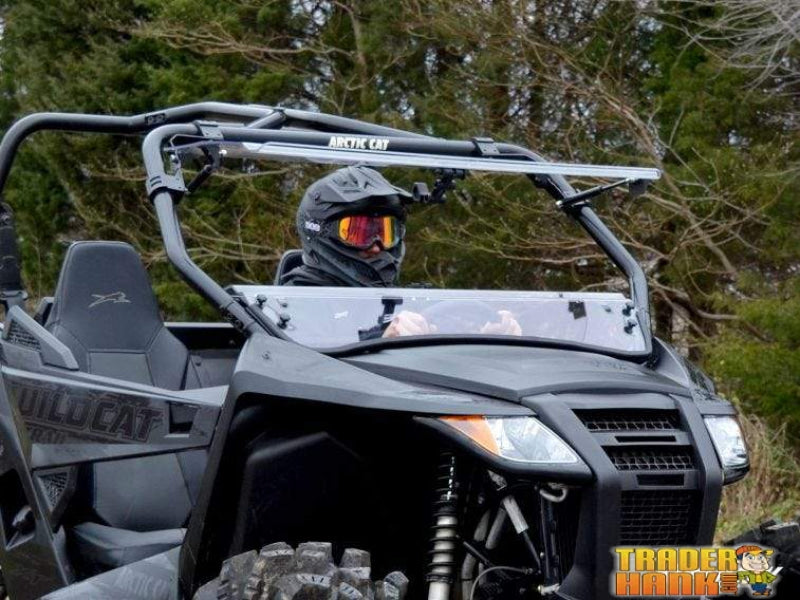 Arctic Cat Wildcat Trail Sport Scratch Resistant Flip Windshield | SUPER ATV WINDSHIELDS - Free Shipping