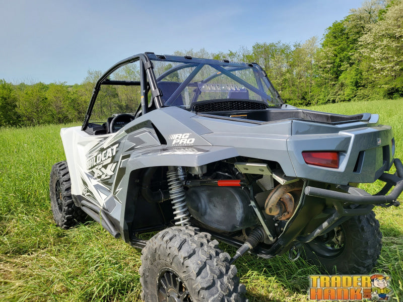 Arctic Cat Wildcat XX 2-Seater - Lexan Back Panel with Clamp and Vent Options | UTV Accessories - Free shipping