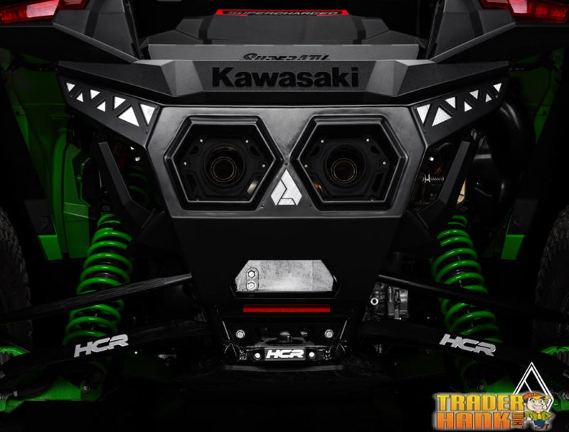 Assault Industries Kawasaki Teryx H2 Aluminum Plate Rear Bumper | UTV Accessories - Free shipping