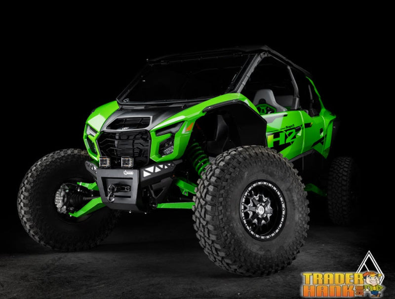 Assault Industries Kawasaki Teryx H2 Winch-Ready Aluminum Plate Front Bumper | UTV Accessories - Free shipping