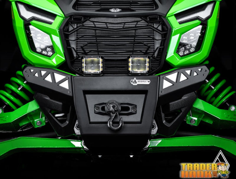 Assault Industries Kawasaki Teryx H2 Winch-Ready Aluminum Plate Front Bumper | UTV Accessories - Free shipping