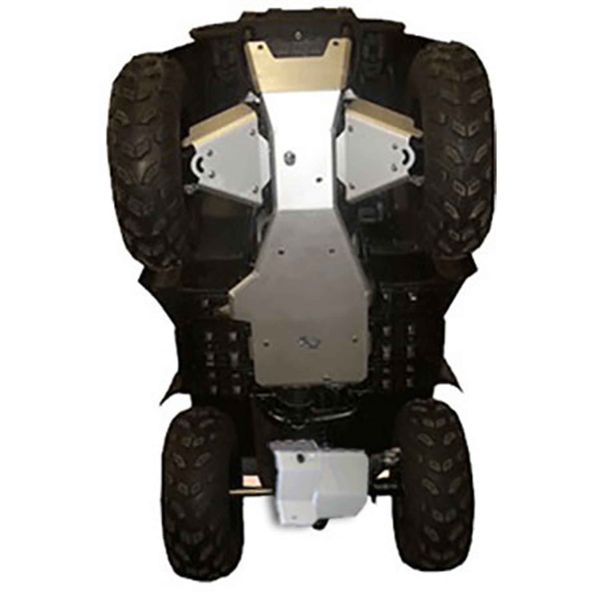 Yamaha Big Bear Straight Axle Model Ricochet 5-Piece Complete Aluminum Skid Plate Set