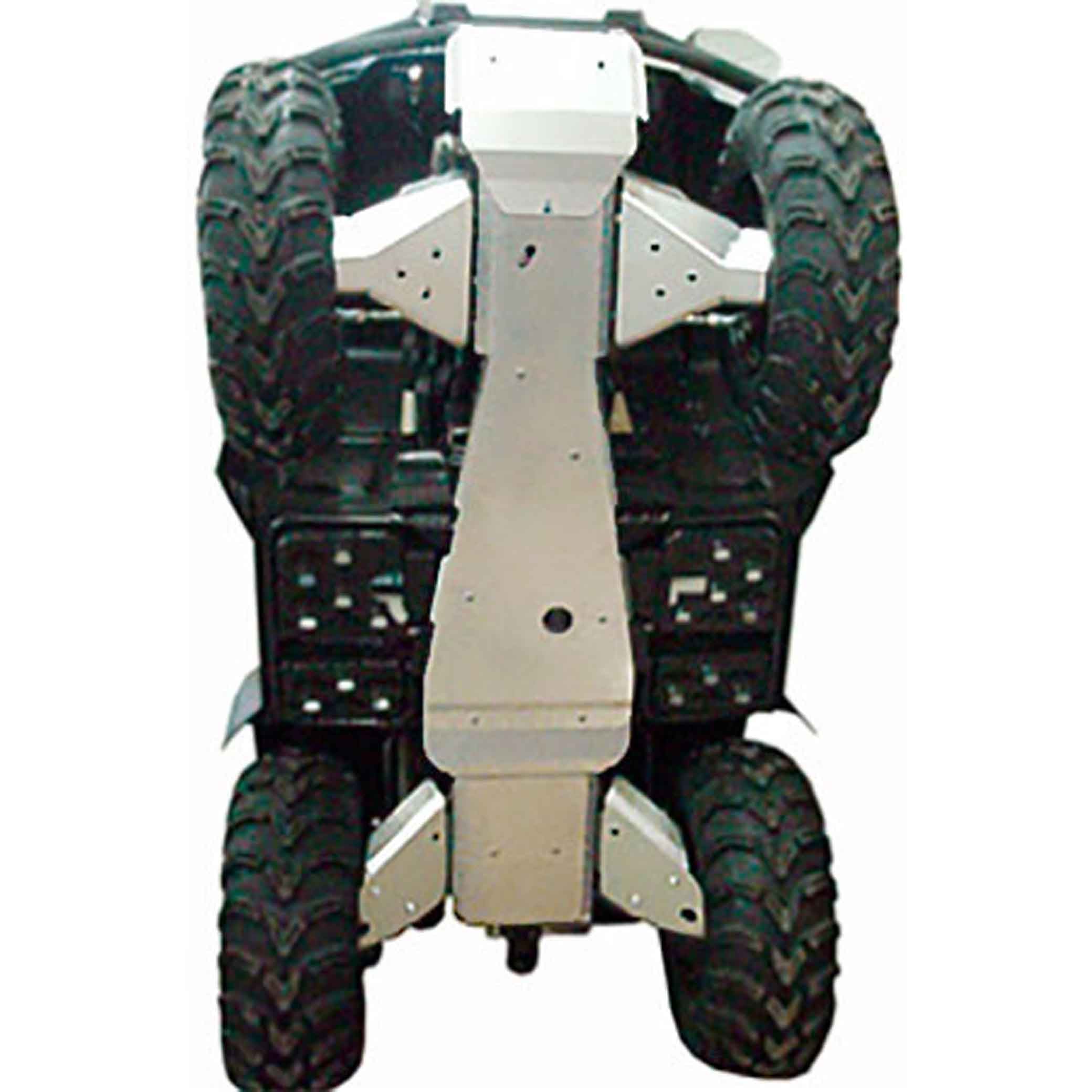 Yamaha Big Bear IRS Model Ricochet 7-Piece Complete Aluminum Skid Plate Set