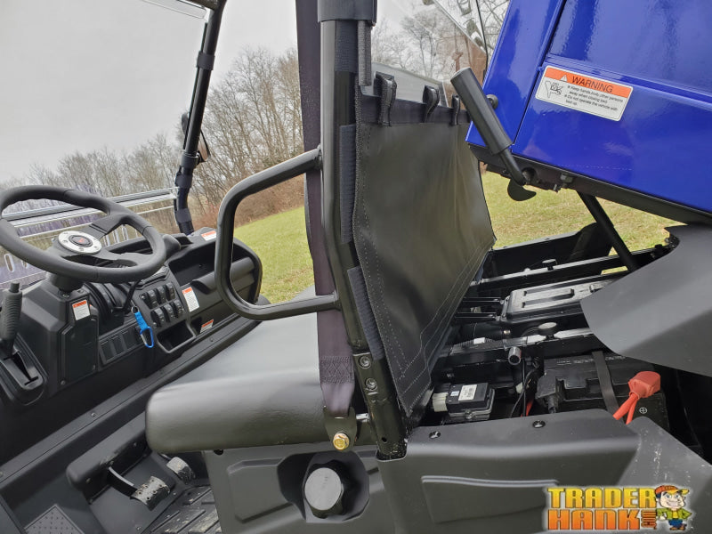 Bison 400U/200U 200P - 1 Pc Lexan Back Panel w/Vent Clamp and Lower Panel Options | UTV Accessories - Free shipping