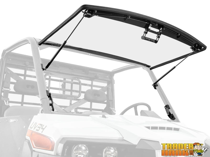 Bobcat UV34 Scratch-Resistant Flip Windshield | UTV Accessories - Free shipping