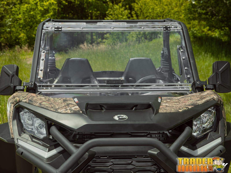 Can-Am Commander Scratch Resistant Flip Windshield 2011-2021 | SUPER ATV WINDSHIELDS - Free shipping