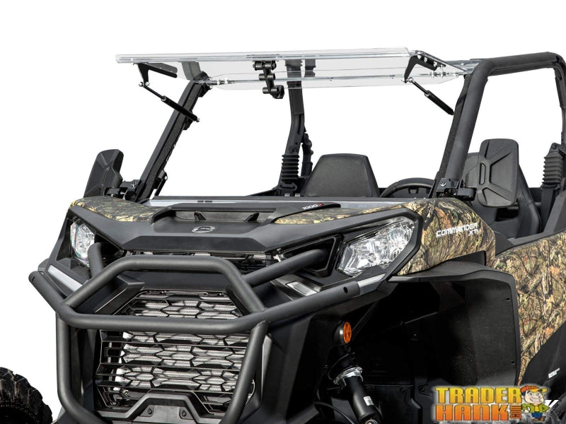 Can-Am Commander Scratch Resistant Flip Windshield 2011-2021 | SUPER ATV WINDSHIELDS - Free shipping