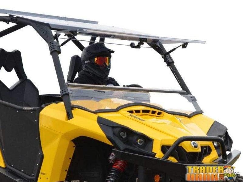 Can-Am Commander Scratch Resistant Flip Windshield | SUPER ATV WINDSHIELDS - Free Shipping