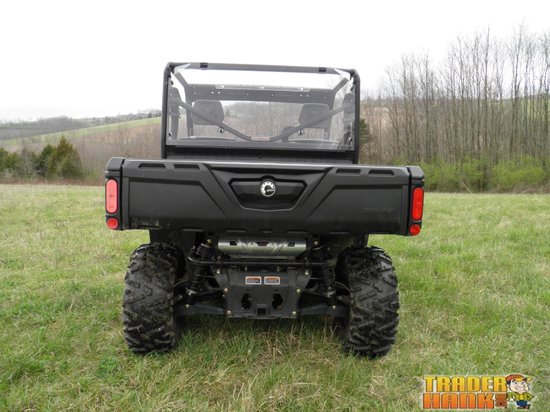 Can-Am Defender - 1 Pc Lexan Back Panel w/Vent Option | UTV Accessories - Free shipping