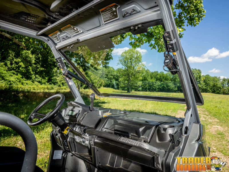 Can-Am Defender HD7 MaxDrive Power Flip Glass Windshield | UTV Accessories - Free shipping