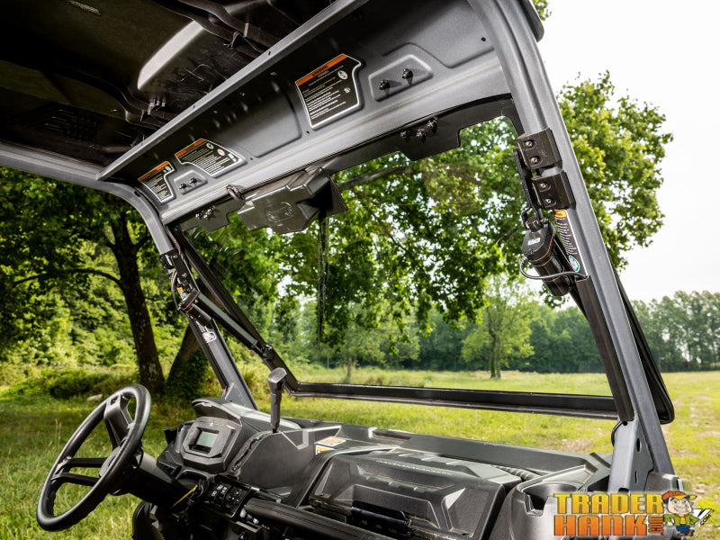 Can-Am Defender HD9 MaxDrive Power Flip Glass Windshield | UTV Accessories - Free shipping