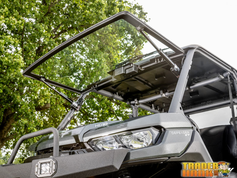 Can-Am Defender HD9 MaxDrive Power Flip Glass Windshield | UTV Accessories - Free shipping