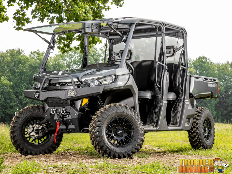 Can-Am Defender HD9 MaxDrive Power Flip Glass Windshield | UTV Accessories - Free shipping