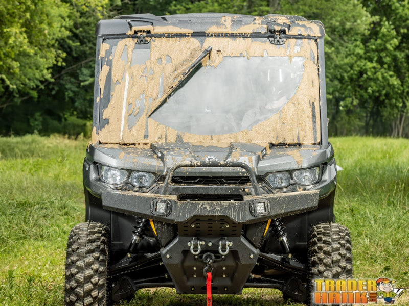 Can-Am Defender HD9 MaxDrive Power Flip Glass Windshield | UTV Accessories - Free shipping