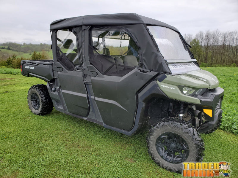 Can-Am Defender Max 4 - Full Cab Enclosure For Hard Windshield (Half Doors) | UTV Accessories - Free shipping