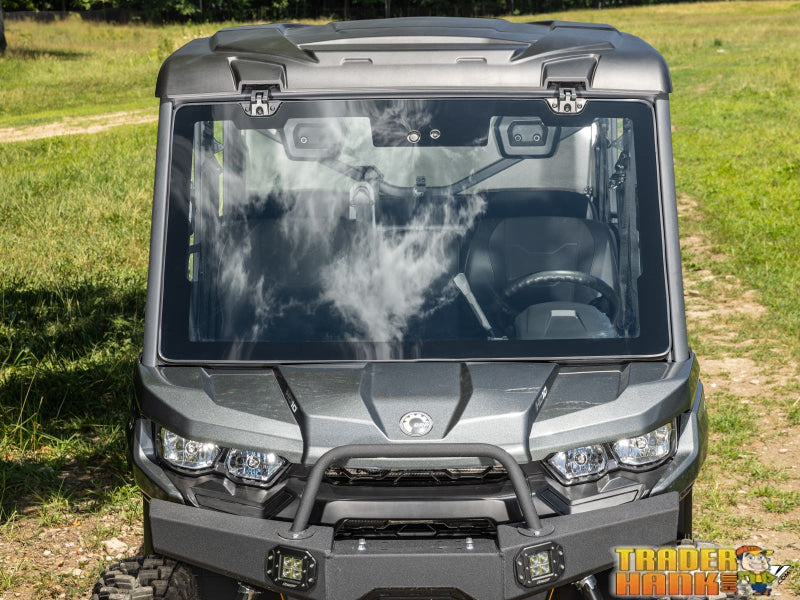 Can-Am Defender MaxDrive Power Flip Glass Windshield | UTV Accessories - Free shipping
