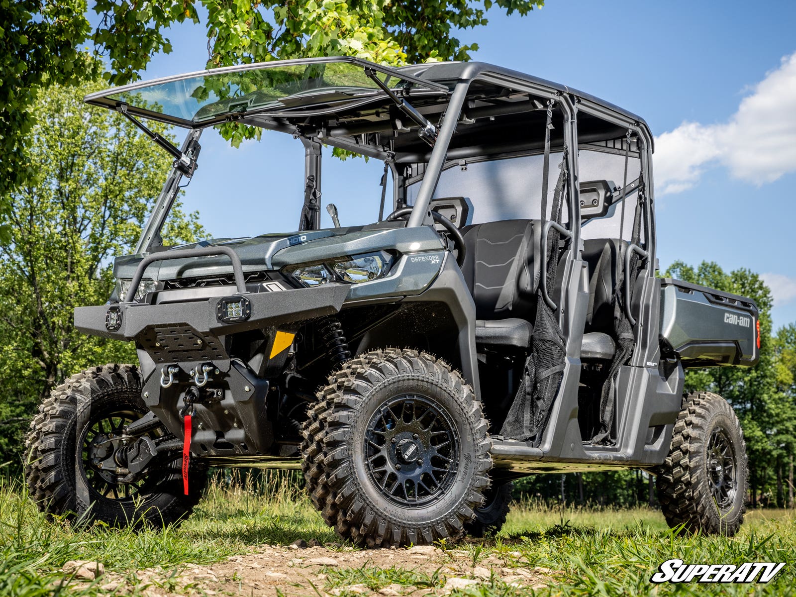 Can-Am Defender HD11 MaxDrive Power Flip Glass Windshield