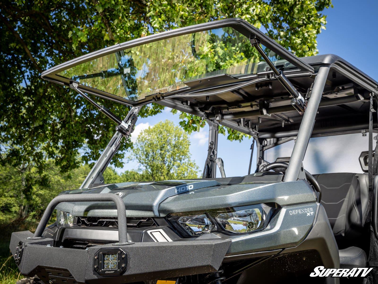 Can-Am Defender HD11 MaxDrive Power Flip Glass Windshield
