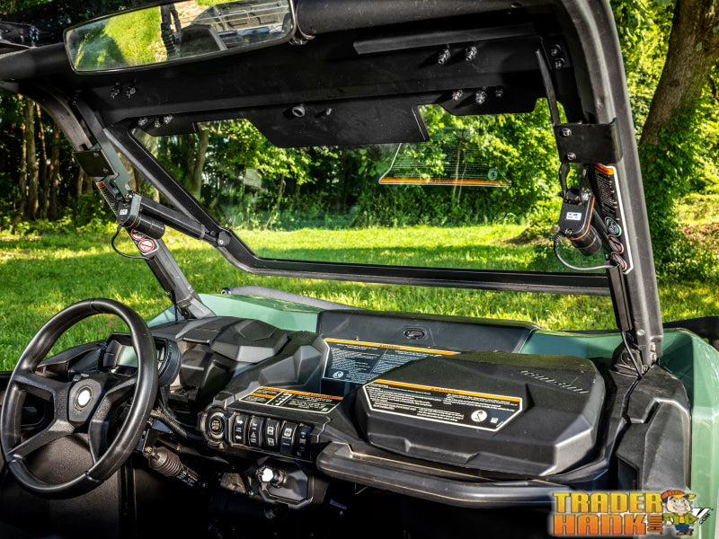 Can-Am Maverick Sport MaxDrive Power Flip Glass Windshield | Free shipping