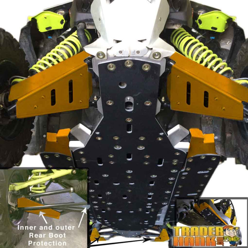 Can-Am Maverick X-MR Ricochet 9-Piece Complete Aluminum Skid Plate Set | Free shipping