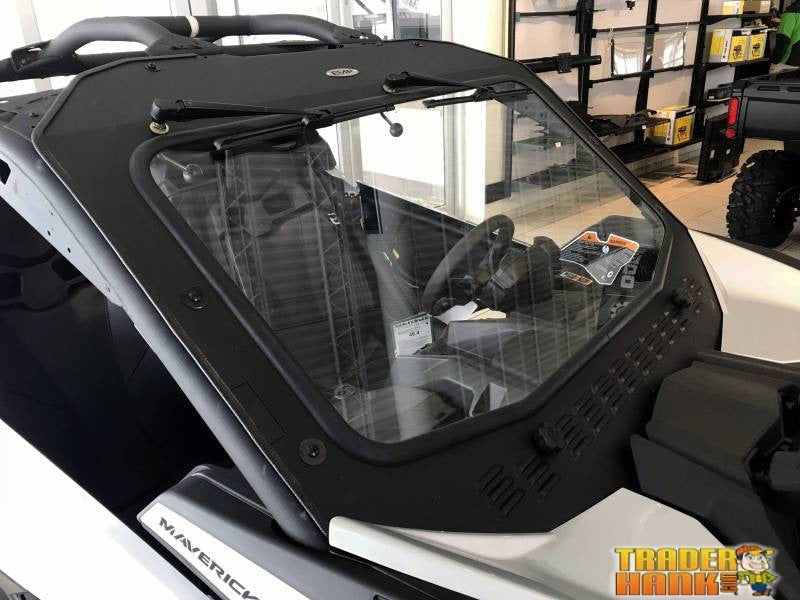 2017-2019 Can-Am Maverick X3 Laminated Glass Windshield with Slide Vent | UTV ACCESSORIES - Free Shipping