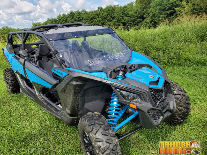 Can-Am Maverick X3 Max - 2 Pc Windshield with Tinted Visor w/Hard Coat Vent and Clamp Options | UTV Accessories - Free shipping