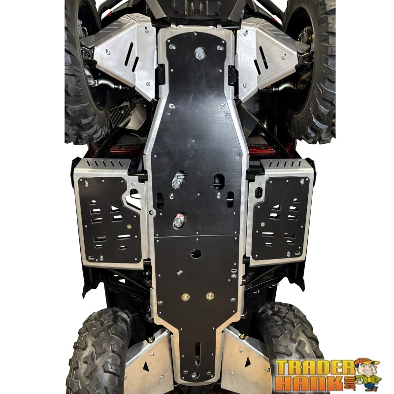 Can-Am Outlander 850 Max Ricochet 8-Piece Complete Aluminum Skid Plate Set | Free shipping