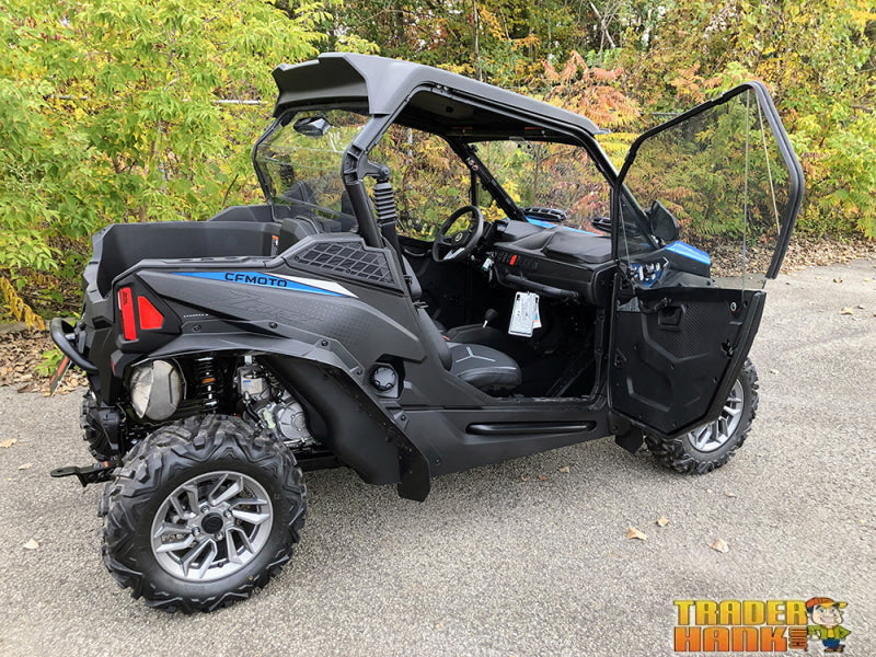 CF Moto Z-Force 800-950 Trail Vented Polycarbonate Upper Doors Kit (Tinted) | UTV Accessories - Free shipping