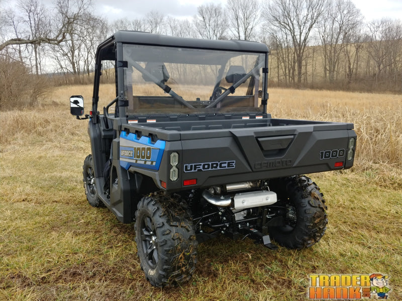 CFMoto UForce 1000 XL - 1 Pc Lexan Back Panel w/Clamp and Vent Options | UTV Accessories - Free shipping