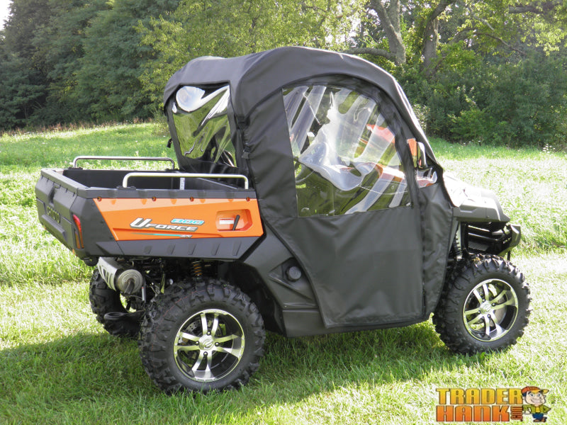 CFMoto UForce 500/800 - Full Cab Enclosure with Vinyl Windshield (Full Doors) | UTV Accessories - Free shipping